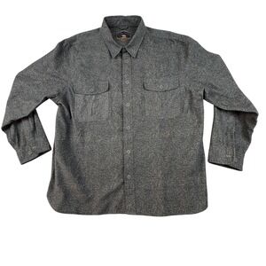 Freedom Foundry Mens Long Sleeve Shirt XXL Button‎ Down Pockets Flannel Speckled